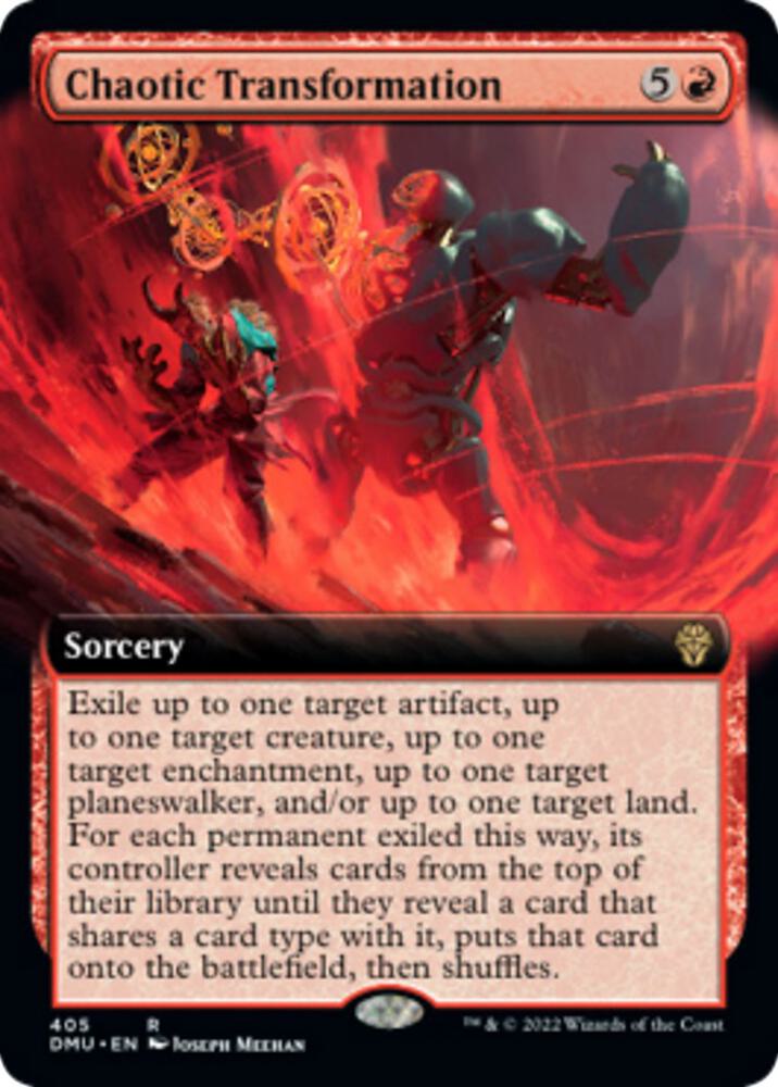Chaotic Transformation Extended Art 405 (Dominaria United)  - Foil | Good Games Modbury