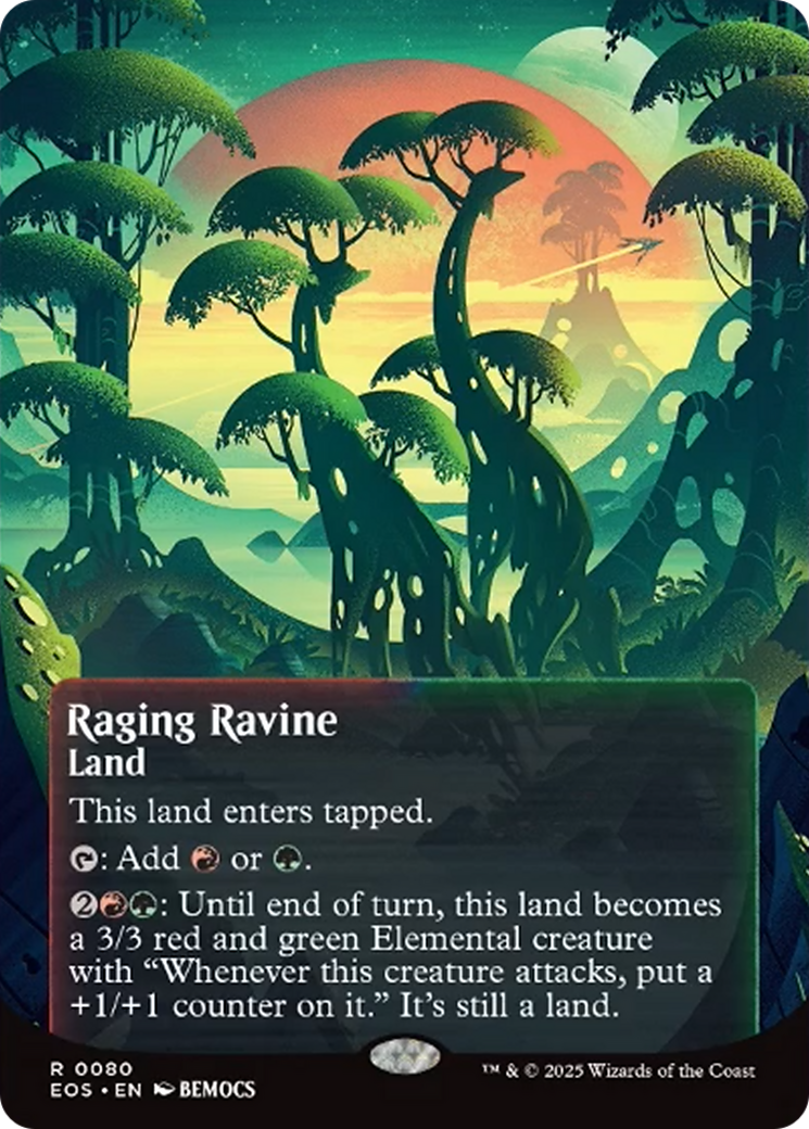 Raging Ravine (0080) (Borderless) [Edge of Eternities: Stellar Sights] | Good Games Modbury