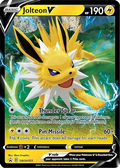 Jolteon V (SWSH151) [Sword & Shield: Black Star Promos] | Good Games Modbury