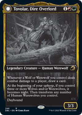 Tovolar Dire Overlord 246 (Innistrad: Double Feature)  - Foil | Good Games Modbury