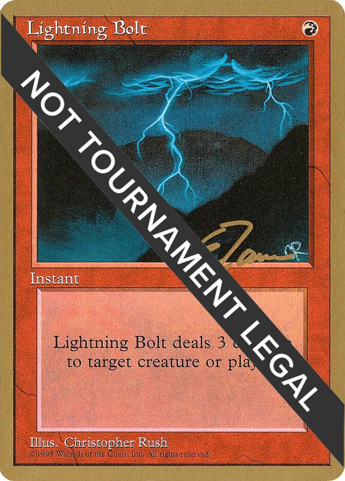 Lightning Bolt 1996 Eric Tam 4ED et208/308 (World Championship Decks)  | Good Games Modbury