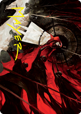Curse of Hospitality Art Card (Gold-Stamped Signature) [Innistrad: Crimson Vow Art Series] | Good Games Modbury