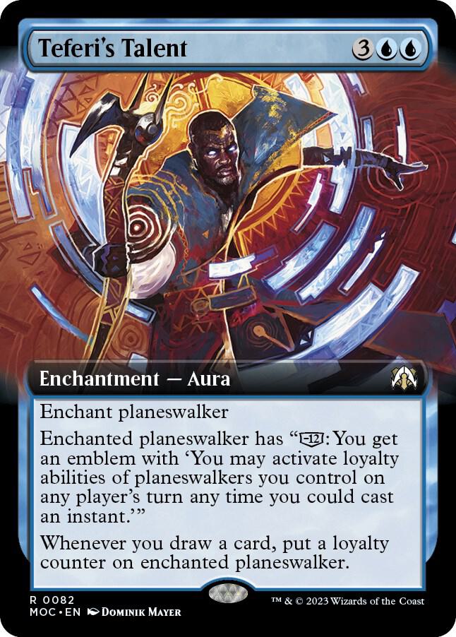 Teferi's Talent 82/444 (Commander: March of the Machine)  - Extended Art Foil | Good Games Modbury