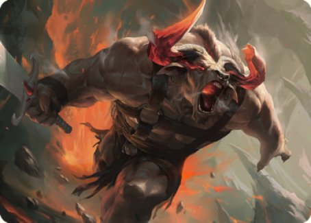 Furious Bellow Art Card [Dominaria United Art Series] | Good Games Modbury