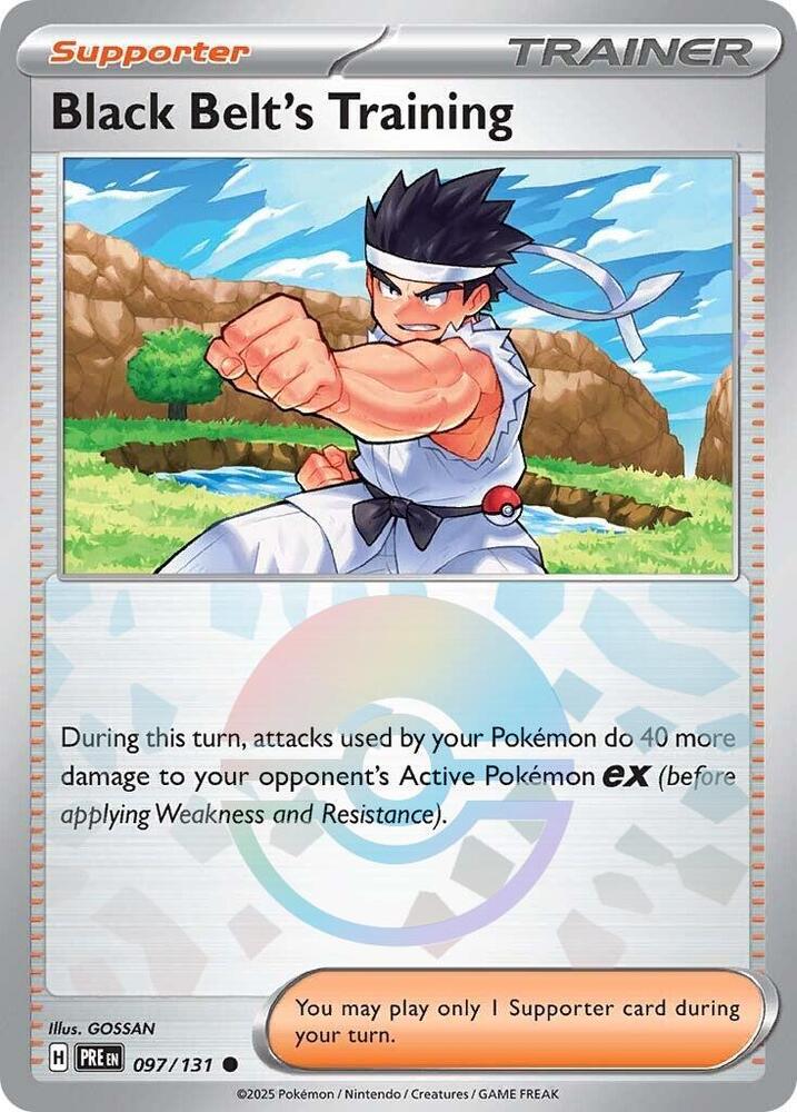 Black Belt's Training (097/131) (Poke Ball Pattern) [Scarlet & Violet: Prismatic Evolutions] | Good Games Modbury