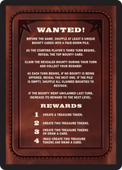 Bounty: Frankie the Fang // Bounty Rules Double-Sided Token [Outlaws of Thunder Junction Commander Tokens] | Good Games Modbury