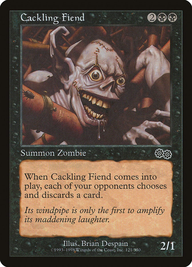 Cackling Fiend [Urza's Saga] | Good Games Modbury
