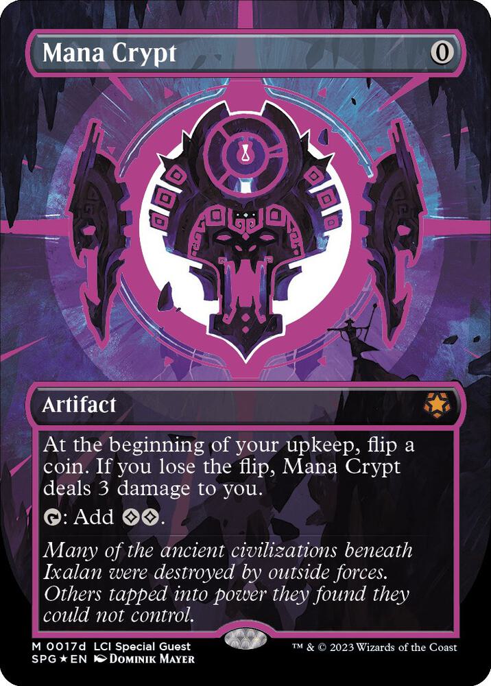 Mana Crypt (Purple) 17d/0 (Special Guests)  - Borderless Neon Ink Foil | Good Games Modbury