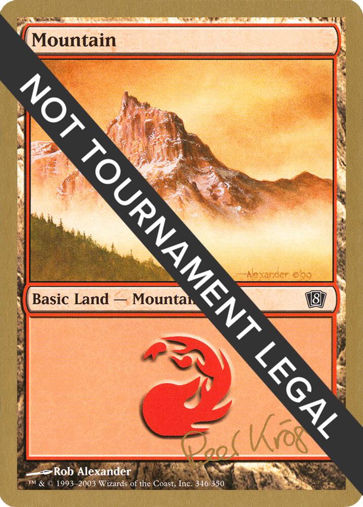 Mountain 346 2003 Peer Kroger 8ED pk346/142 (World Championship Decks)  | Good Games Modbury