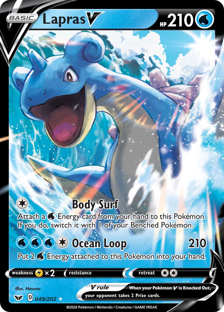 Lapras V (049/202) [Sword & Shield: Base Set] | Good Games Modbury