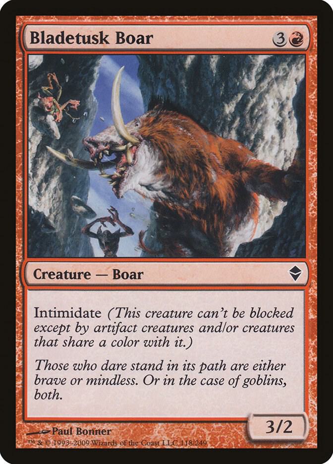 Bladetusk Boar 118/249 (Zendikar)  | Good Games Modbury