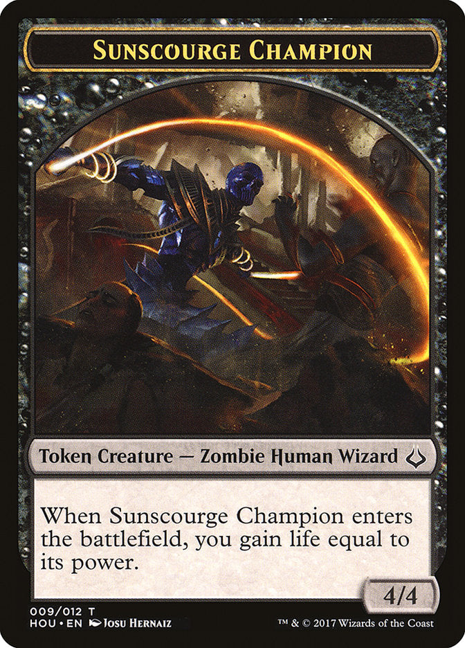 Sunscourge Champion Token [Hour of Devastation Tokens] | Good Games Modbury