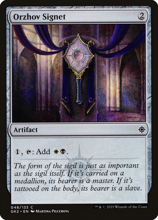 Orzhov Signet [Ravnica Allegiance Guild Kit] | Good Games Modbury