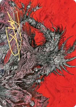 Varragoth Bloodsky Sire Art Card Gold Stamped Signature 78 (Art Series: Kaldheim)  | Good Games Modbury