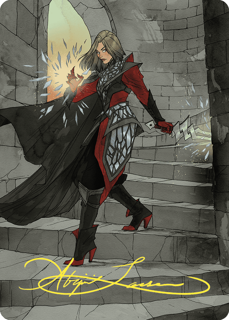 Rowan, Scion of War Art Card (59/81) (Gold-Stamped Signature) [Wilds of Eldraine Art Series] | Good Games Modbury