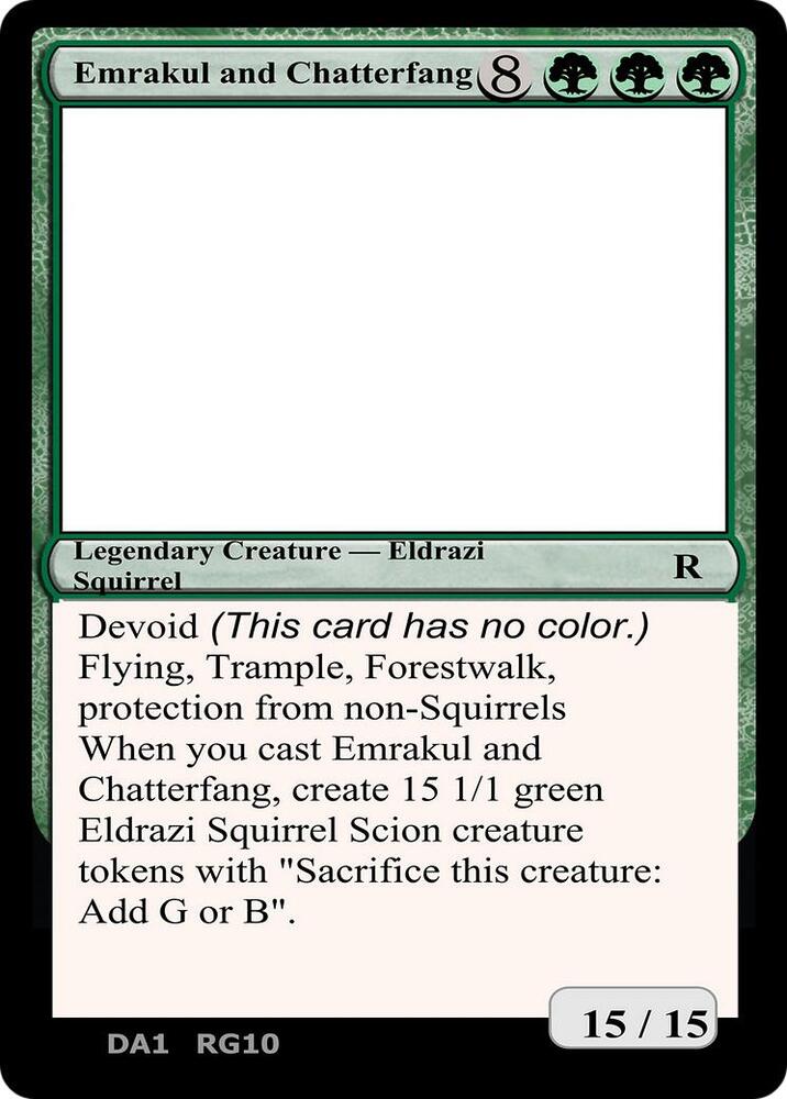 Emrakul and Chatterfang RG10/477 (Un-Known Event Playtest Cards)  | Good Games Modbury