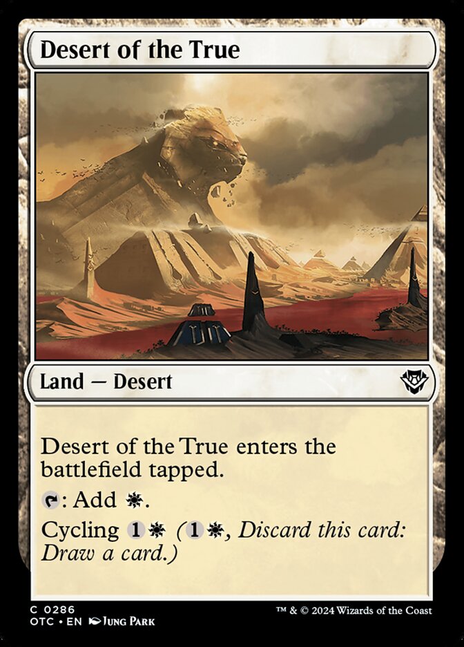 Desert of the True 286/342 (Commander: Outlaws of Thunder Junction)  | Good Games Modbury