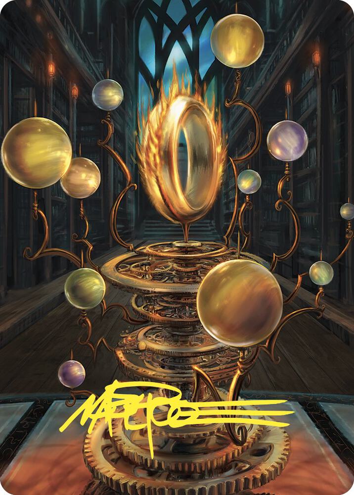 Sol Ring Art Card Gold Stamped Signature 70 (Art Series: Commander Masters)  | Good Games Modbury