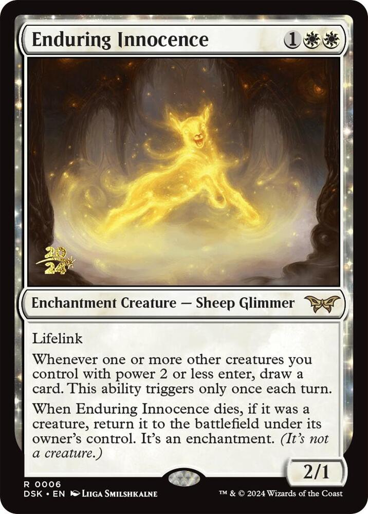 Enduring Innocence 6s/180 (Prerelease Cards)  - Foil | Good Games Modbury