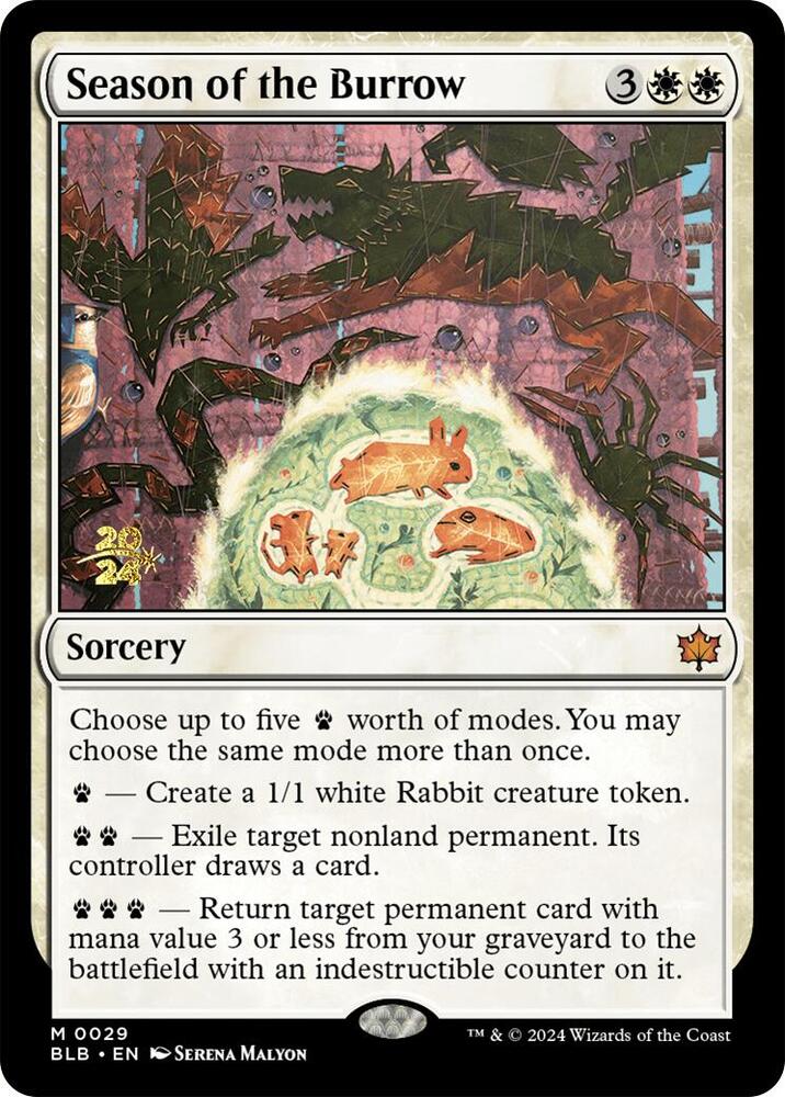 Season of the Burrow 29s/160 (Prerelease Cards)  - Foil | Good Games Modbury
