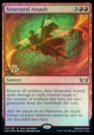 Structural Assault [Streets of New Capenna Prerelease Promos] | Good Games Modbury