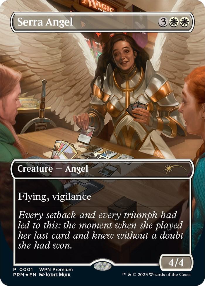 Serra Angel 1/14 (WPN & Gateway Promos)  - Borderless Foil | Good Games Modbury