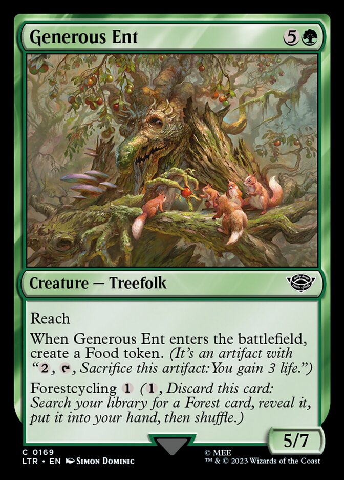 Generous Ent 169 (Universes Beyond: The Lord of the Rings: Tales of Middle-earth)  | Good Games Modbury