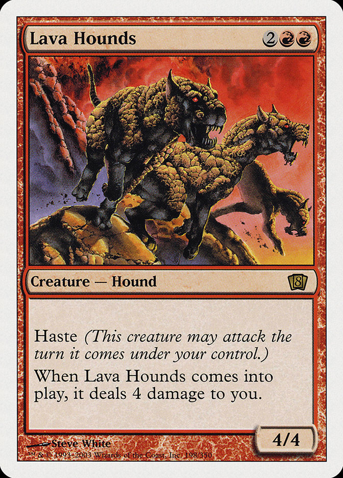 Lava Hounds 198/350 (8th Edition)  | Good Games Modbury
