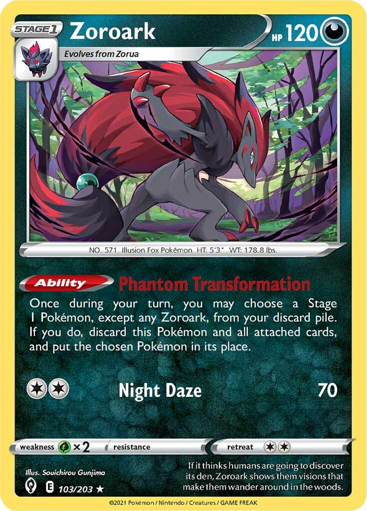 Zoroark (103/203) [Sword & Shield: Evolving Skies] | Good Games Modbury