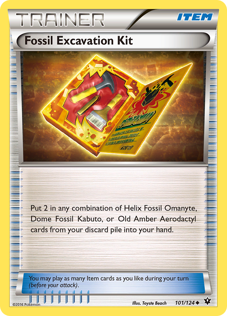 Fossil Excavation Kit (101/124) [XY: Fates Collide] | Good Games Modbury