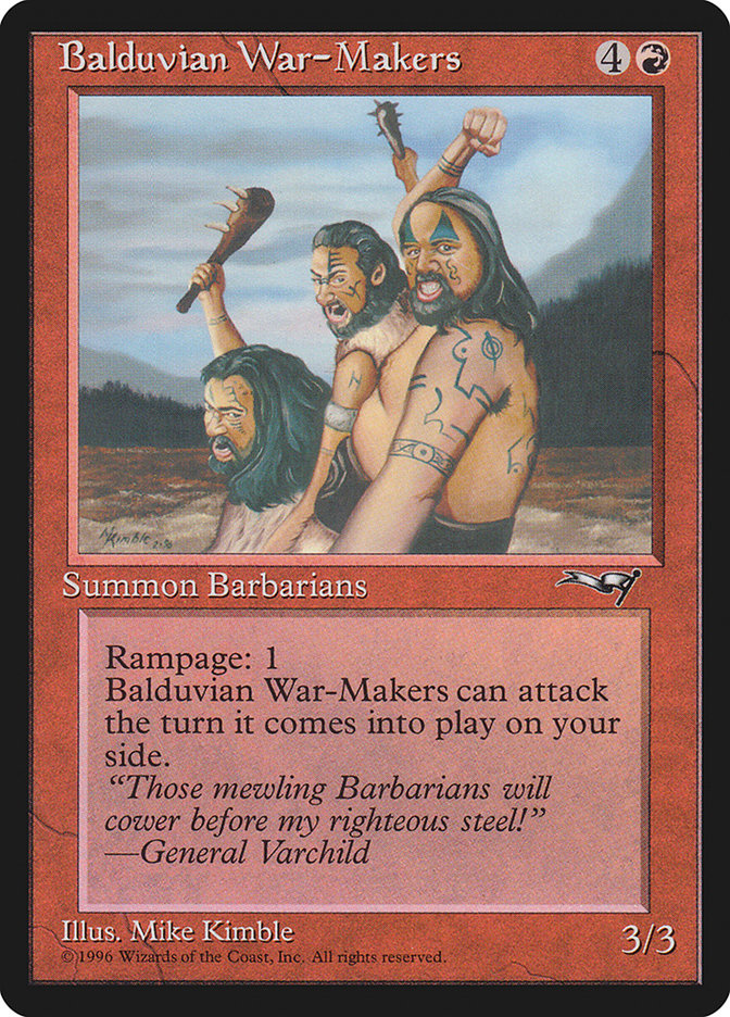 Balduvian War-Makers (Treeline Background) [Alliances] | Good Games Modbury