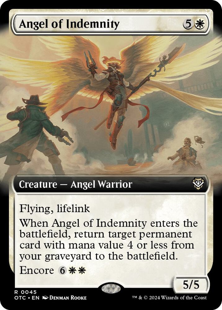 Angel of Indemnity 45/342 (Commander: Outlaws of Thunder Junction)  - Extended Art | Good Games Modbury