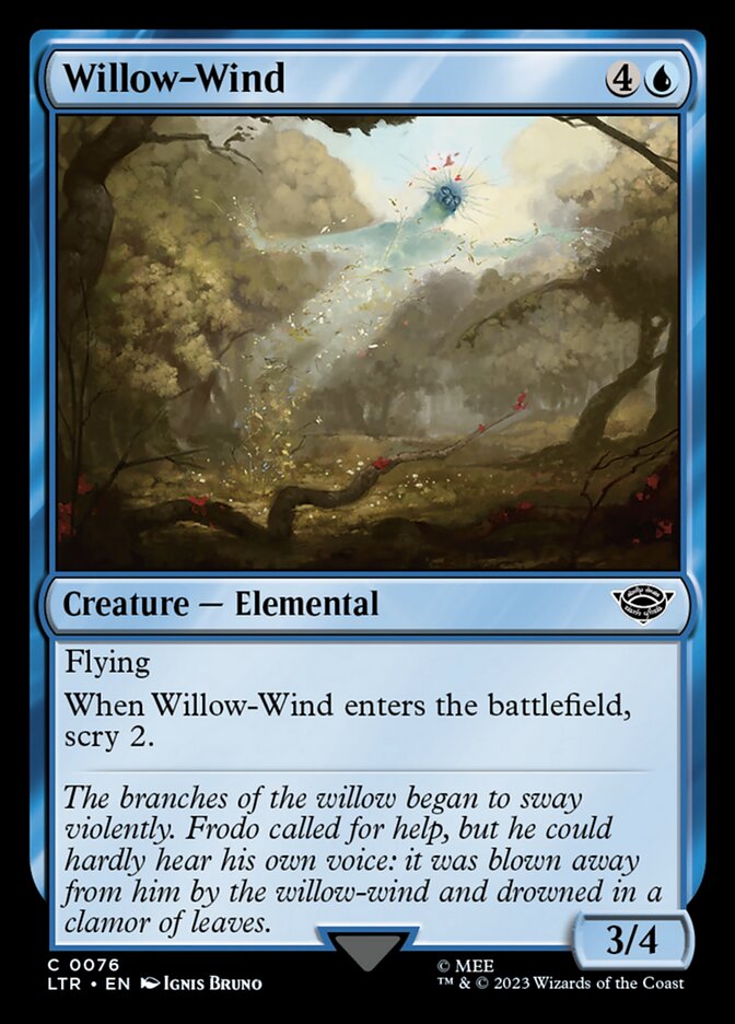 Willow-Wind 76/281 (Universes Beyond: The Lord of the Rings: Tales of Middle-earth)  - Foil | Good Games Modbury
