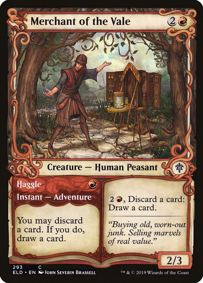 Merchant of the Vale // Haggle 293/269 (Throne of Eldraine)  - Showcase Foil | Good Games Modbury