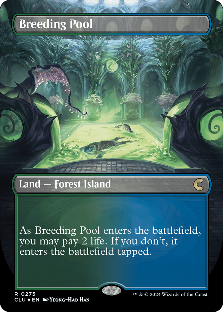 Breeding Pool (Borderless) [Ravnica: Clue Edition] | Good Games Modbury