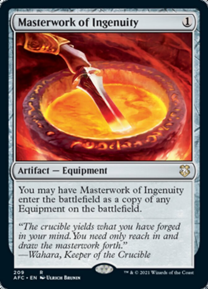 Masterwork of Ingenuity [Dungeons & Dragons: Adventures in the Forgotten Realms Commander] | Good Games Modbury