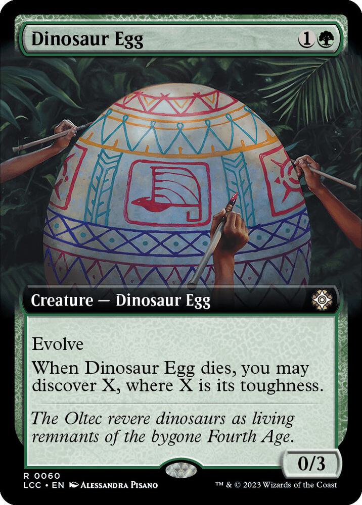 Dinosaur Egg 60/370 (Commander: The Lost Caverns of Ixalan)  - Extended Art | Good Games Modbury