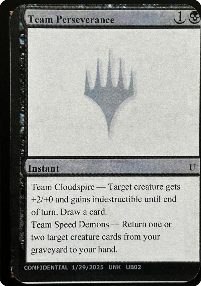 Team Perseverance UB02d/477 (Un-Known Event Playtest Cards)  | Good Games Modbury