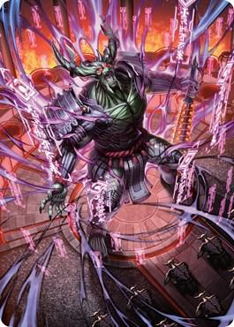 Hidetsugu Devouring Chaos Art Card 56 (Art Series: Kamigawa: Neon Dynasty)  | Good Games Modbury