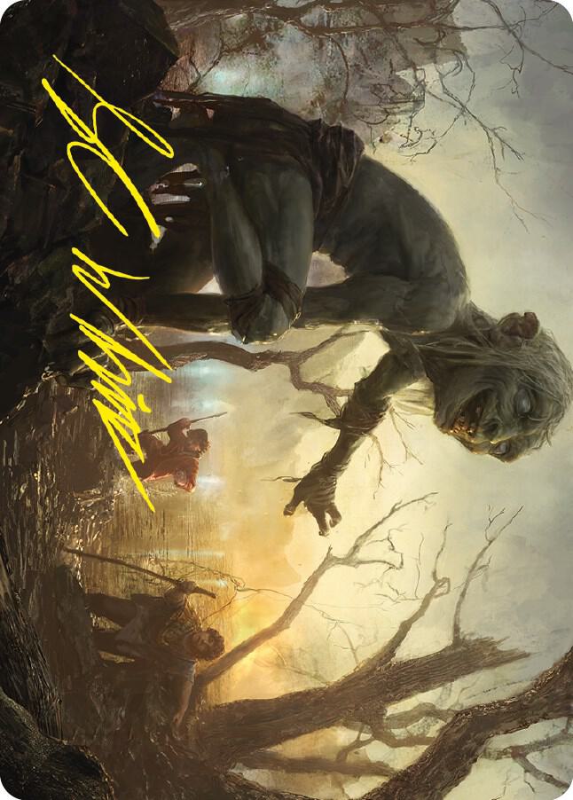 Smeagol Helpful Guide Art Card Gold Stamped Signature 24 (Art Series: Universes Beyond: The Lord of the Rings: Tales of Middle-earth)  | Good Games Modbury