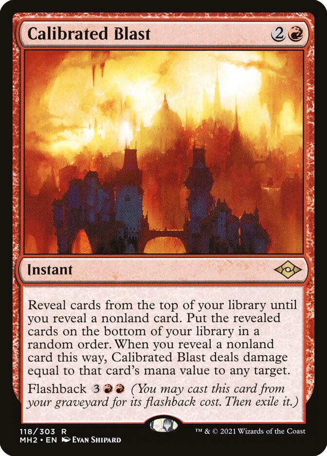 Calibrated Blast 118 (Modern Horizons 2)  - Foil | Good Games Modbury