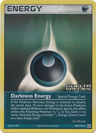 Darkness Energy (103/113) (Stamped) [EX: Delta Species] | Good Games Modbury