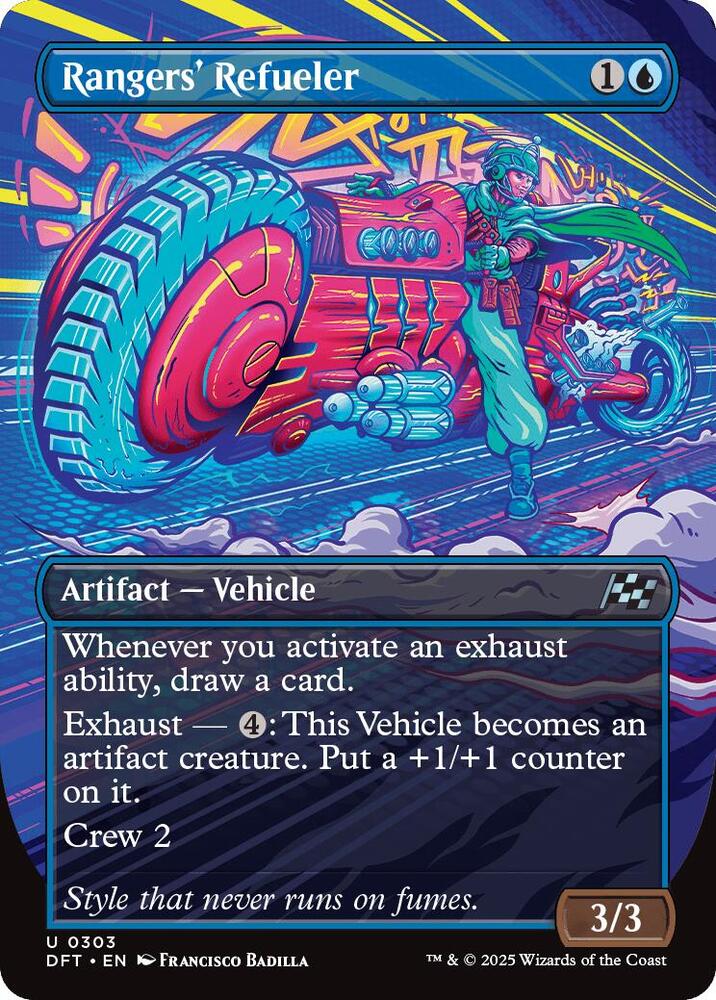 Rangers' Refueler 303 (Aetherdrift)  - Borderless Foil | Good Games Modbury