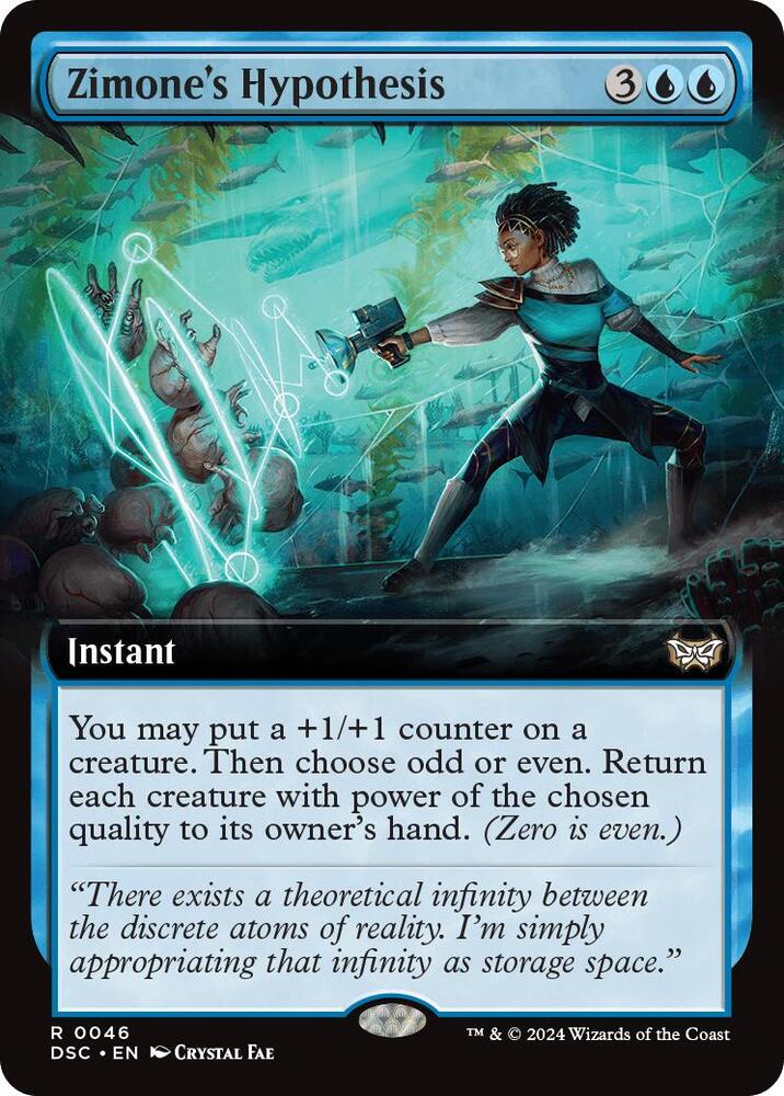 Zimone's Hypothesis 46/40 (Commander: Duskmourn: House of Horror)  - Extended Art | Good Games Modbury