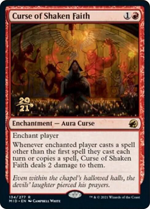 Curse of Shaken Faith 134s/171 (Prerelease Cards)  - Foil | Good Games Modbury