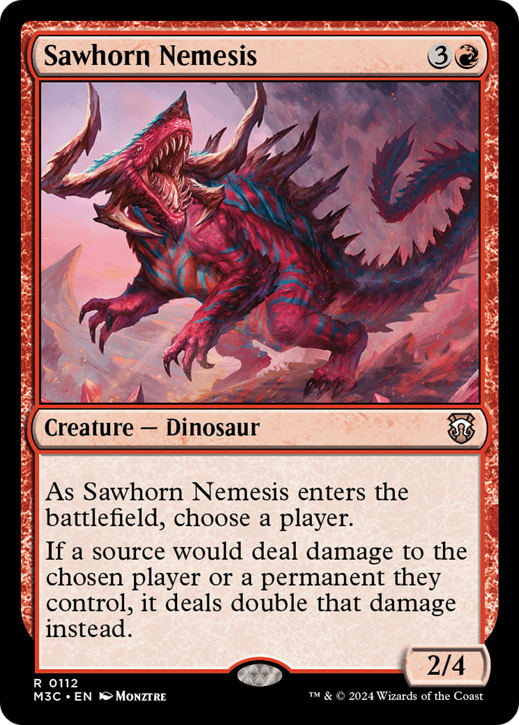 Sawhorn Nemesis [Modern Horizons 3 Commander] | Good Games Modbury