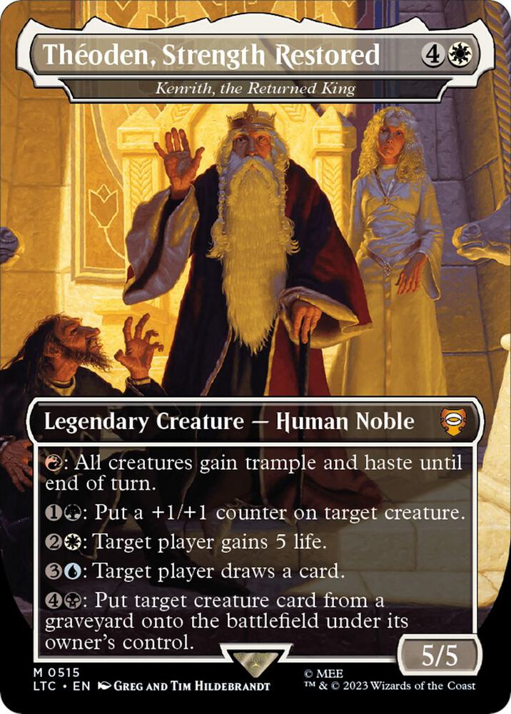 Theoden, Strength Restored - Kenrith, the Returned King 515/347 (Commander: The Lord of the Rings: Tales of Middle-earth)  - Borderless | Good Games Modbury