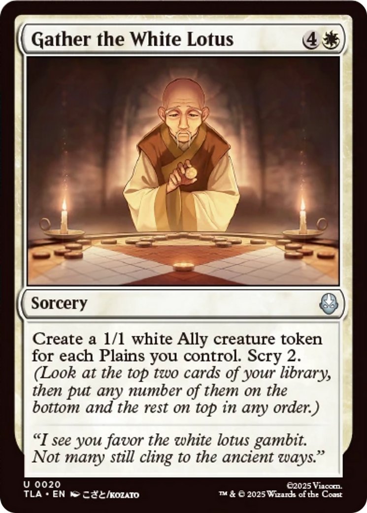 Gather the White Lotus [Avatar: The Last Airbender] | Good Games Modbury