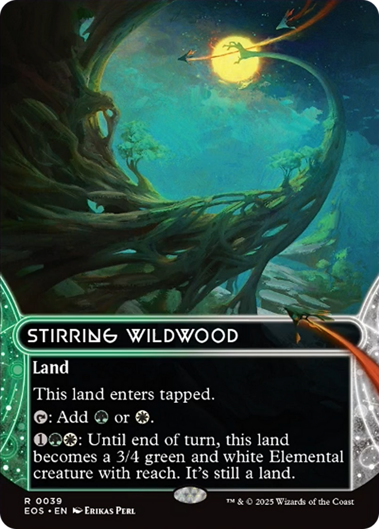 Stirring Wildwood (0039) (Borderless) [Edge of Eternities: Stellar Sights] | Good Games Modbury