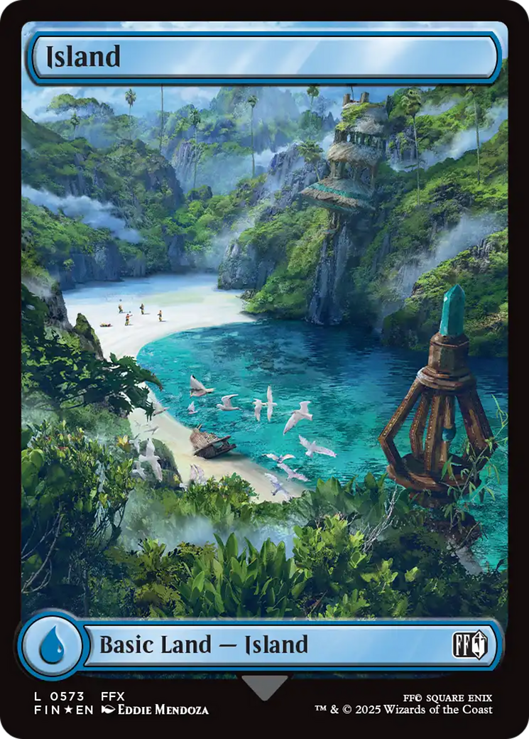 Island (0573) (Surge Foil) [FINAL FANTASY] | Good Games Modbury